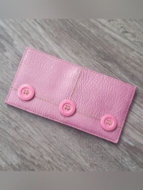 Matt & Nat Pink Button Accent Wallet